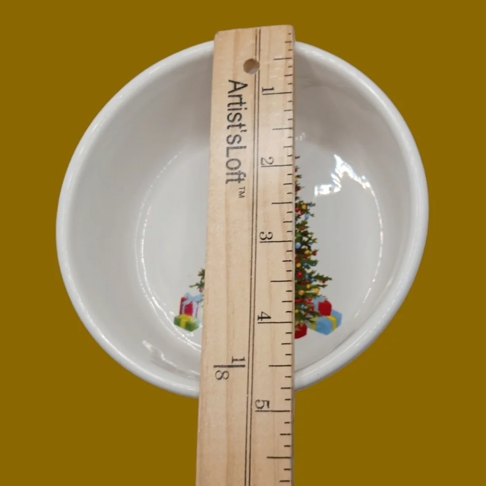 Martha Stewart dip mix set christmas bowl & knife